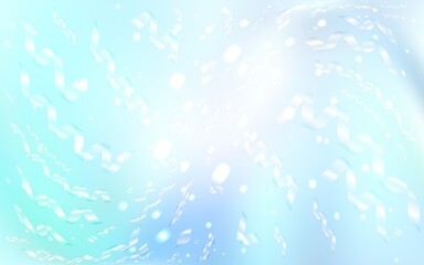 Vector cover with beautiful snowflakes.