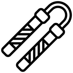NUNCHAKU line icon