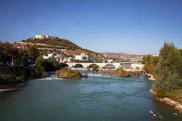 City landscape view from Silifke castle, Silifke - Mersin