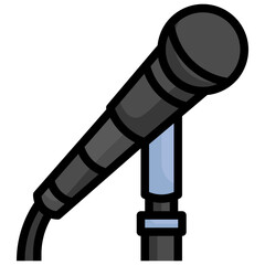 MICROPHONE Filled Outline