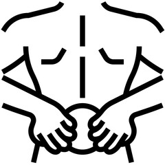BACK PAIN line icon