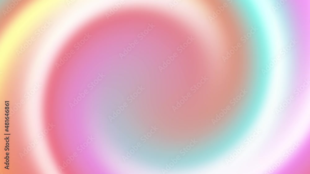 Poster multicolor gradient twists into a spiral background with bright neon colors. seamless loop abstract 