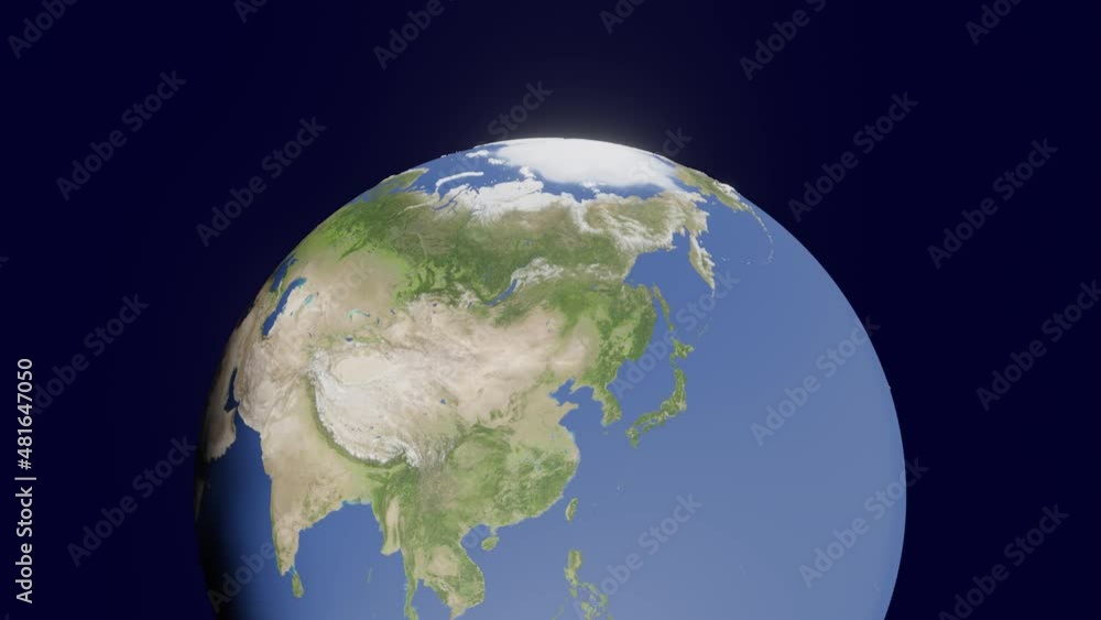 Poster 3D modeling Earth planet in a dark space. Concept 3d render element on a black background