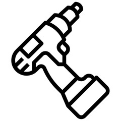 DRILL line icon