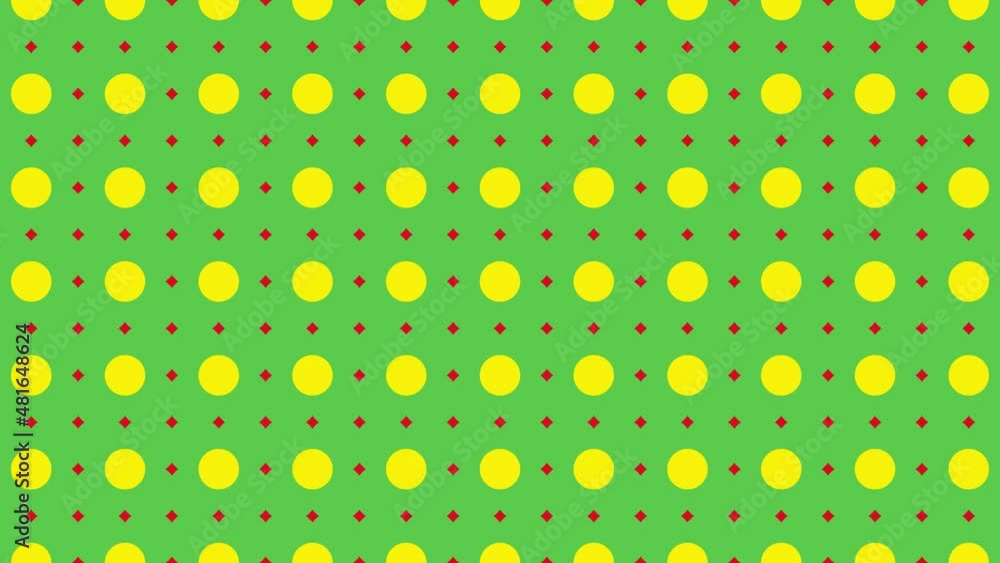 Aufkleber abstract multicolor dynamic pattern with circles. motion graphic background in a flat design. geomet