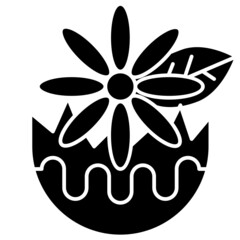 flower solid icon