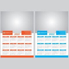 Wall calendar, Calendar 2022, Wall calendar 2022, Business calendar, 