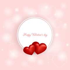 Obraz na płótnie Canvas Valentines day, Illustration of love. Love Invitation card.
