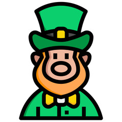 LEPRECHAUN Filled Outline