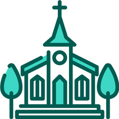 church one color icon