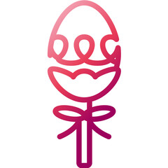 easter egg gradient icon