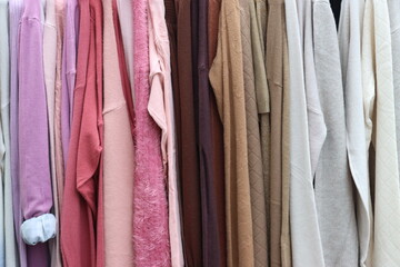 clothing on display varies shades