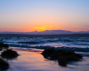 Obraz premium sunset at the beach