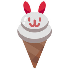 ice cream flat icon