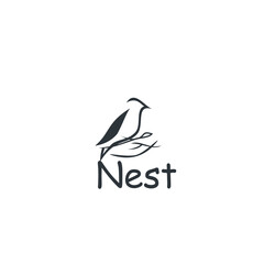 Bird nest logo design