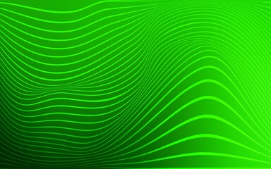 Light Green vector template with abstract lines.