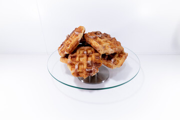 handmade home waffle belgian gauffres gold
