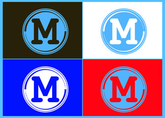 M letter logo and icon design
