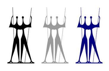 Ilustração Monumento Candango Brasília, Distrito Federal, estatua, Brasilia, Brasil, arquitetura, vetor, silhueta, modelos, corpo