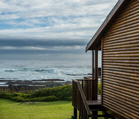 A log cabin on the beach in the Tsitsikamma national park Garden route