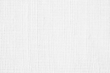 White linen canvas fabric texture background
