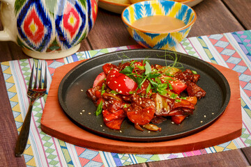 meat with vegetables