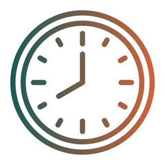 clock time hour minute timezone ontime on time late work office business finance icon