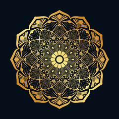 Arabesque mandala template