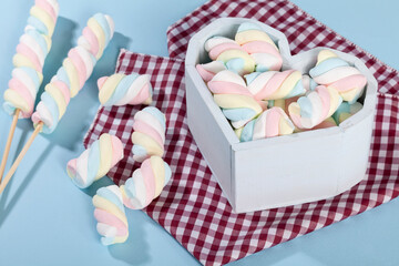 Multicolored Marshmallows - Tasty, Colorful And Fluffy Marshmallows.