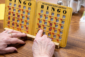 bingo card hand
