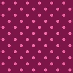 Valentine's retro polka dots pink burgundy pattern