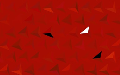 Dark Red vector texture with triangular style.