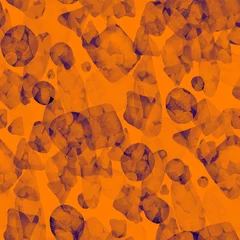 Behang Aquarel abstracte naadloze patroon. Creatieve textuur met heldere abstracte handgetekende elementen. Abstracte kleurrijke afdruk. © Natallia Novik