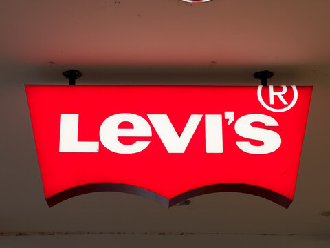 Levis store in the city center - SAARBRUECKEN, GERMANY - JANUARY 20, 2022