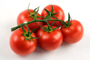 Close up shot of cluster tomatoes