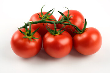 Close up shot of cluster tomatoes