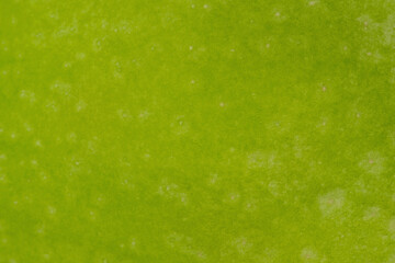 Close up shot of a Granny smith apple skin texture