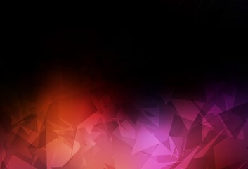 Dark Blue, Red vector backdrop with polygonal shapes.