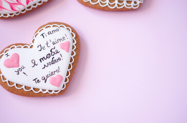 heart on pink backgrounds, 14 February, 8 Mars, 