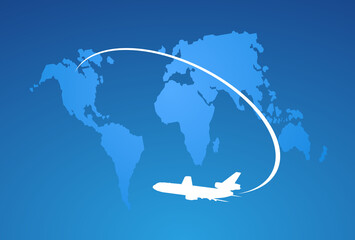 Fototapeta premium Airplane symbol concept