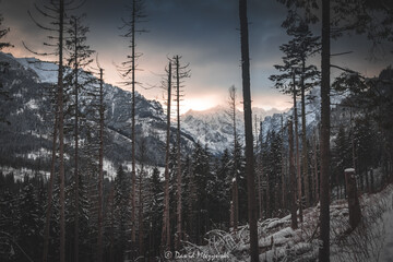 Wsch&oacute;d słońca w Tatrach