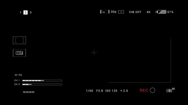 Technology camera vewfinder HUD data display.PNG Alpha.Camcorder HUD frame.Control panel HUD technological infographic.