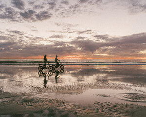 Bike Riding on the Beach