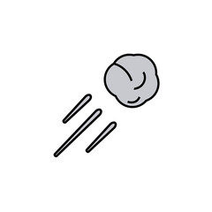 throw, riot, violence, protest, stone line colored icon. Elements of protests illustration icons. Signs, symbols can be used for web, logo, mobile app, UI, UX