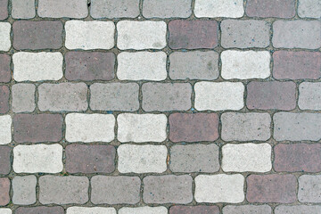 Background of stone floor texture. Beautiful texture of paving slabs.