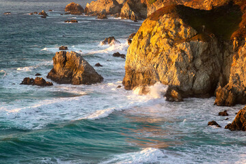 Scenic sunset view at Rocky Creek Point, California