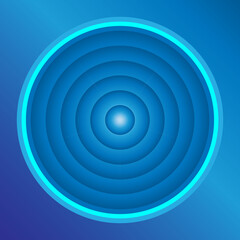 Abstract lines making a circular frame background