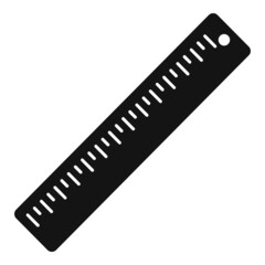Clothing ruler icon simple vector. Tailor machine