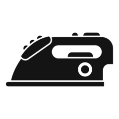 Cloth iron icon simple vector. Tailor work