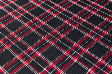 Fabric plaid texture. Cloth background